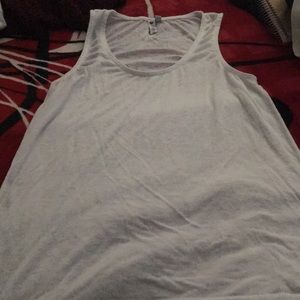 white tank top